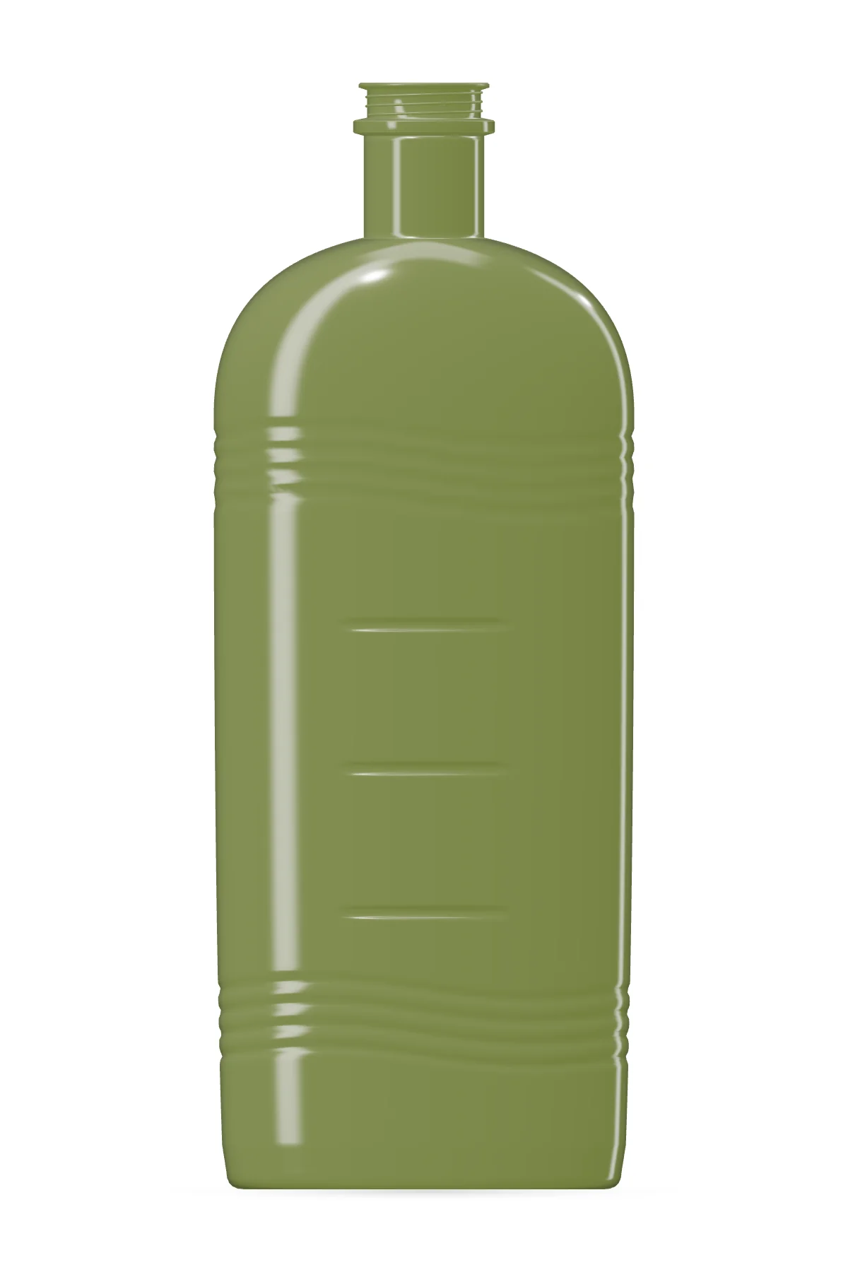 Illustrative render · ORIKA 750 ml, olive green, without cap — Front